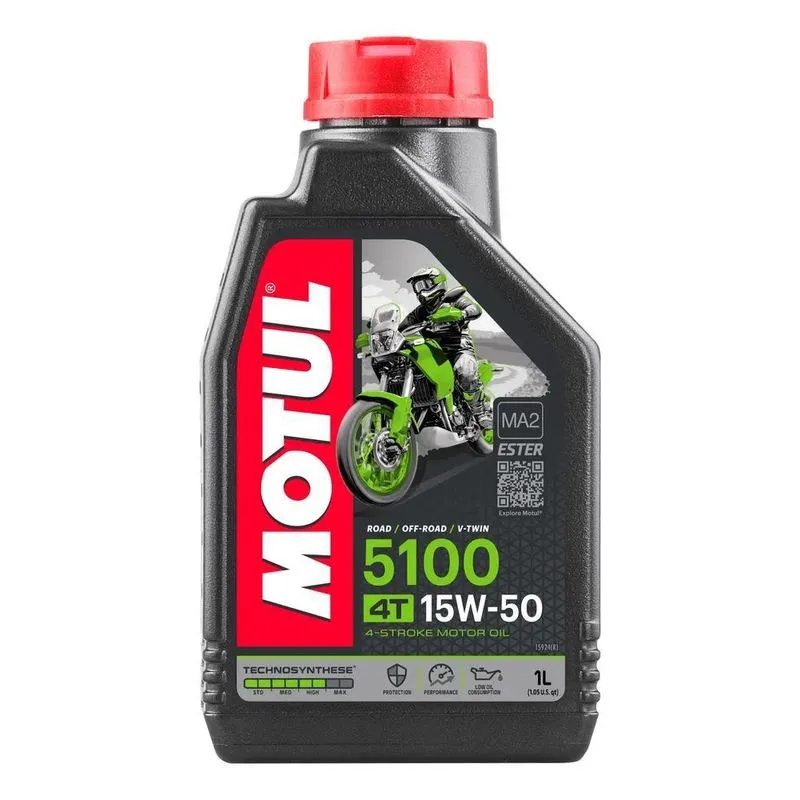 Óleo Para Motor De Moto Motul 5100 15W-50 4T 1L