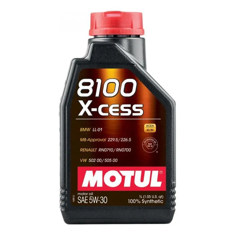 Oleo De Motor Motul 8100 X-cess 5w30 Sintético 1 Litro