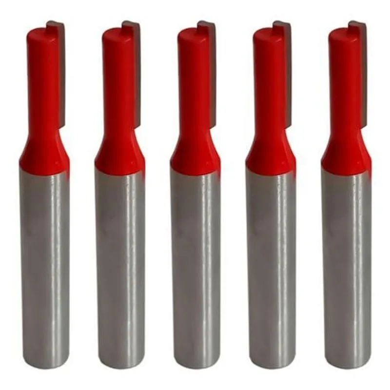 Kit 5 Fresa Reta Paralela 4mm Haste 6mm Metal Duro Tupia