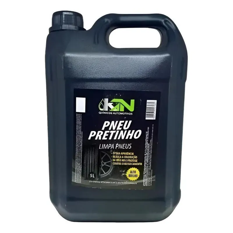 Limpa Pneu Pretinho Profissional 5 Litros Auto Brilh Preto