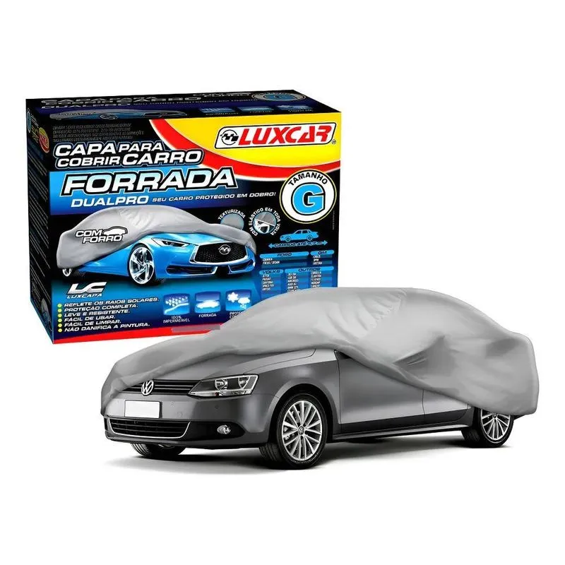 Capa Para Cobrir Carro Forrada Impermeável Luxcar Tamanho G