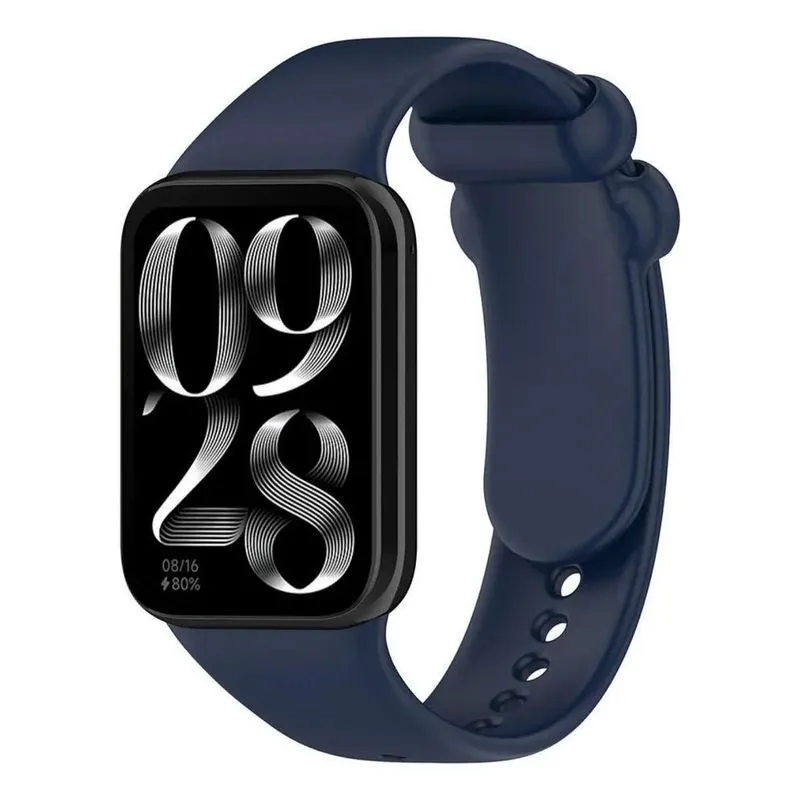 Pulseira Silicone Para Xiaomi Smart Mi Band 8 Azul-marinho