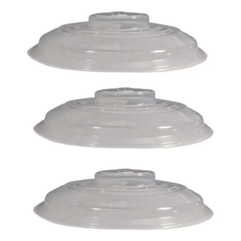 3x Kit 3 Tampa Para Micro-ondas Inplast Free Bpa