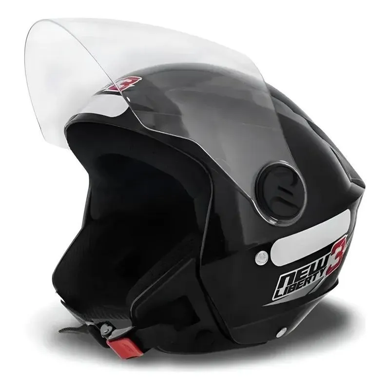 Capacete New Liberty 3 Preto Brilhante - P Preto 56