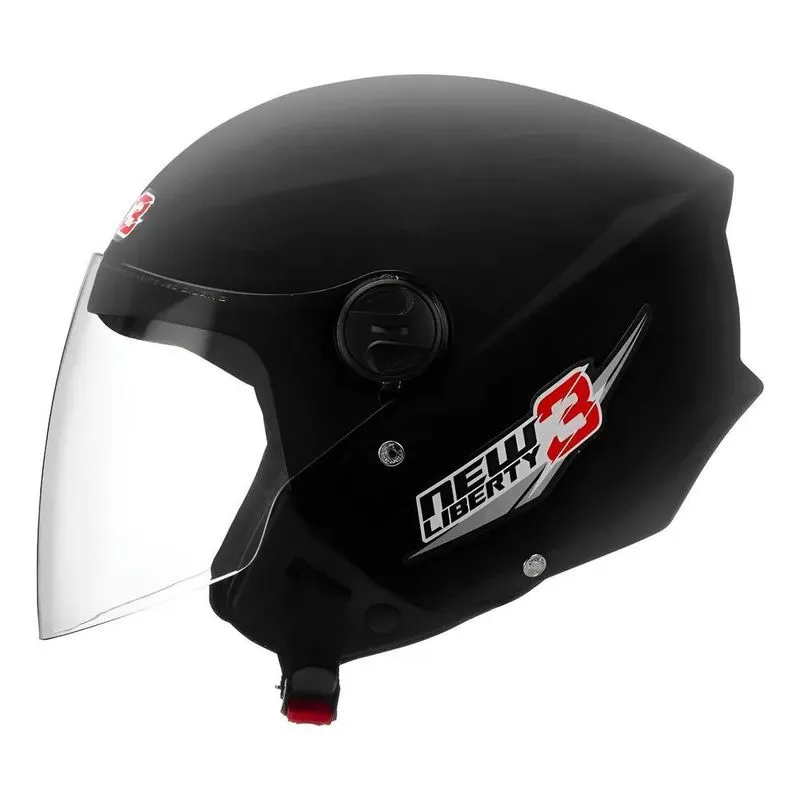 Capacete New Liberty 3 Preto Fos Preto-fosco 60
