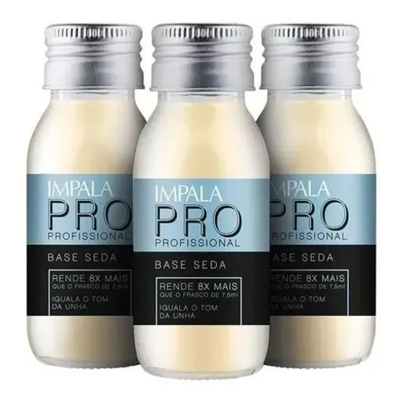 10x Kit Com 3 Esmalte Impala Pro - Base Seda - 60ml