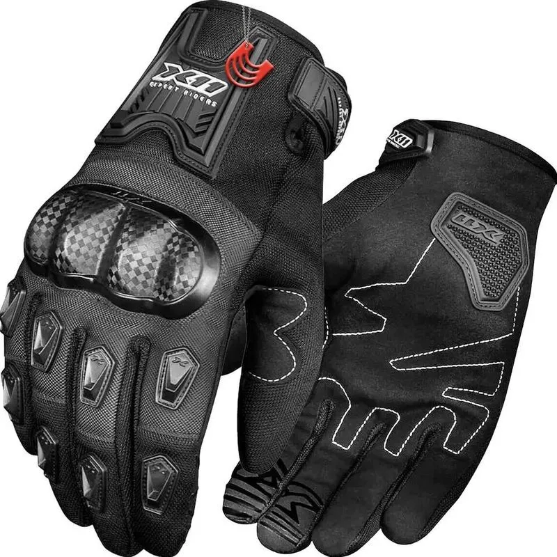 Luva X11 Masculina Blackout 2 Touch Verão Moto Motoc Preto 3