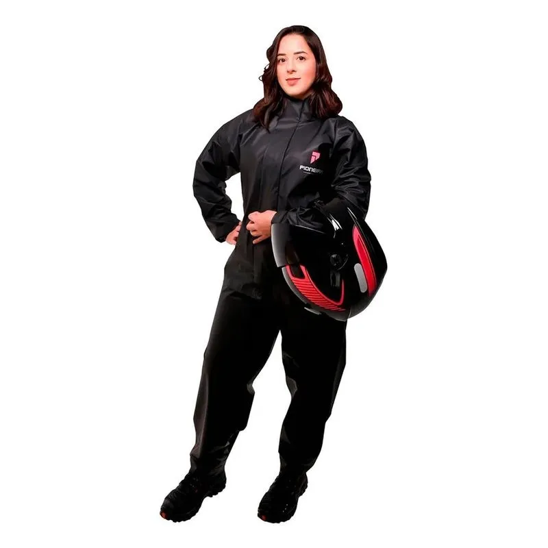 Capa Roupa Chuva Conjunto Jaqueta Calça Motoqueiro F Preto X