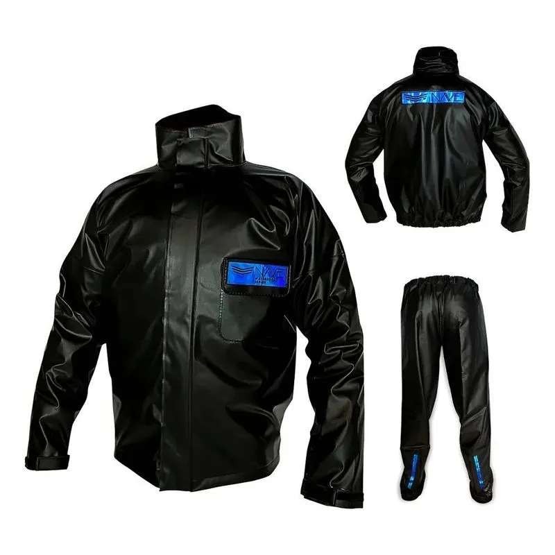 Capa De Chuva Motoqueiro Conjunto Nav Preto/Vermelho P