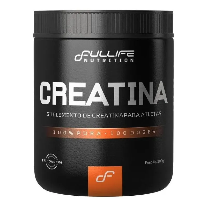 10x Creatina Pura Micronizada Fullife 300g Sabor Natural
