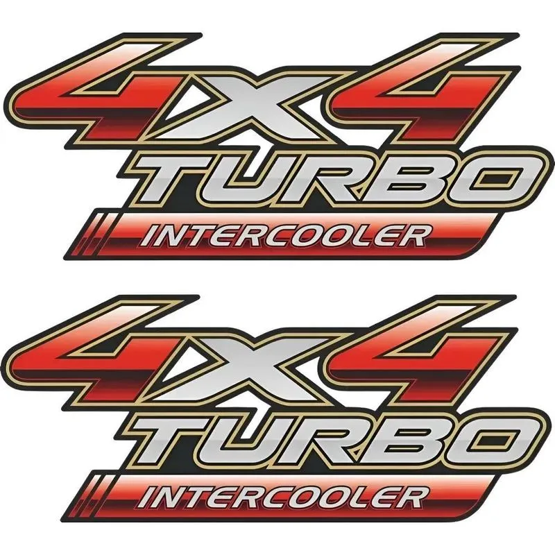 Adesivo Para Toyota Hilux 4x4 Turbo Intercooler 2012 Vermelh