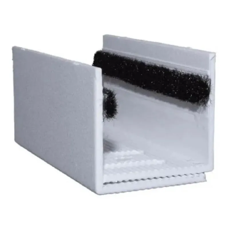 Guia U Externo Ajustável Para Porta De Correr - Branco