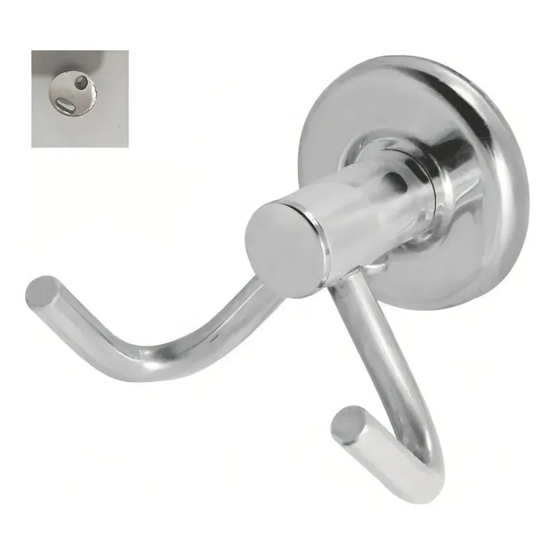 Cabide Gancho Toalha Duplo Aço Inox Alumínio Stander Dna Met