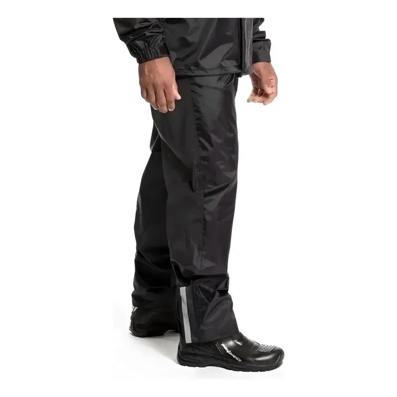 Calça Avulsa Chuva Nylon Pantaneiro Motoqueiro Imper Preto G