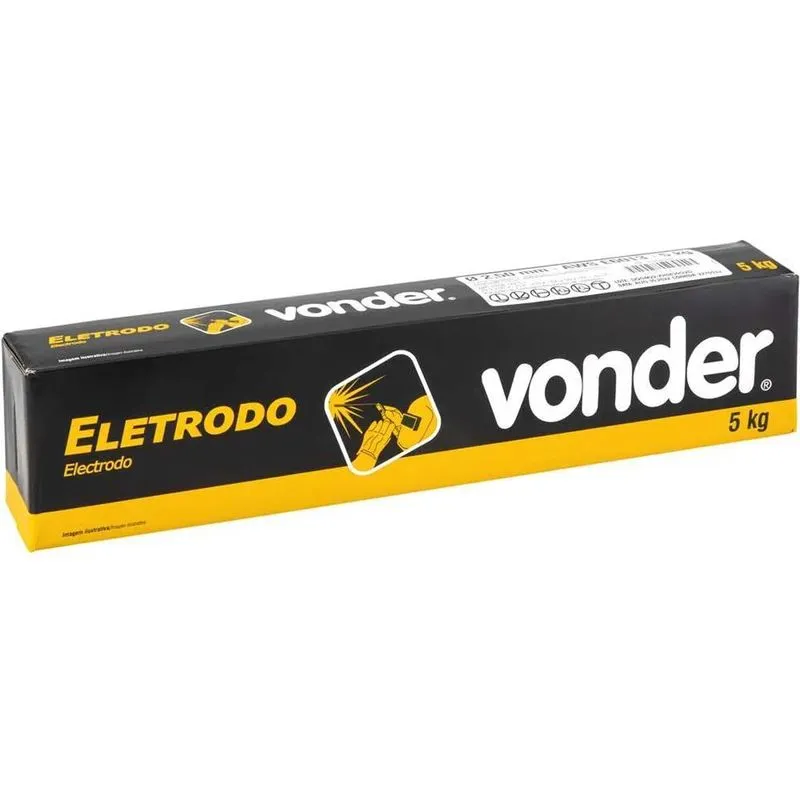 Eletrodo Em Aço 60.13 2,50mm Vonder 7457601325 Punta Cinza-e
