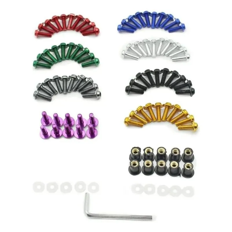 Parafuso Bolha Para Gsx-r Srad Diversas Cores 10 Par Dourado