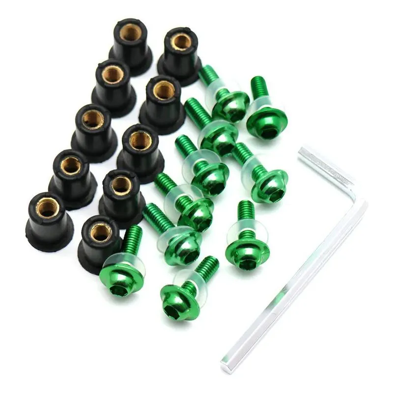 Parafuso Bolha Para Gsx-r Srad Diversas Cores 10 Paraf Verde