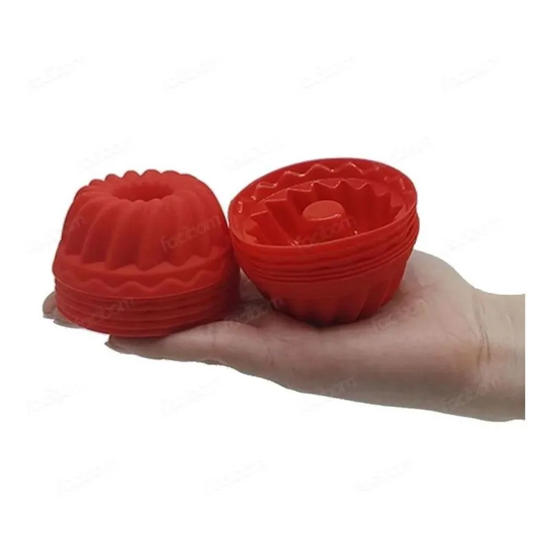 10x Kit 24 Forma Redonda Mini Para Pudim Bolinho Cupcake Mu