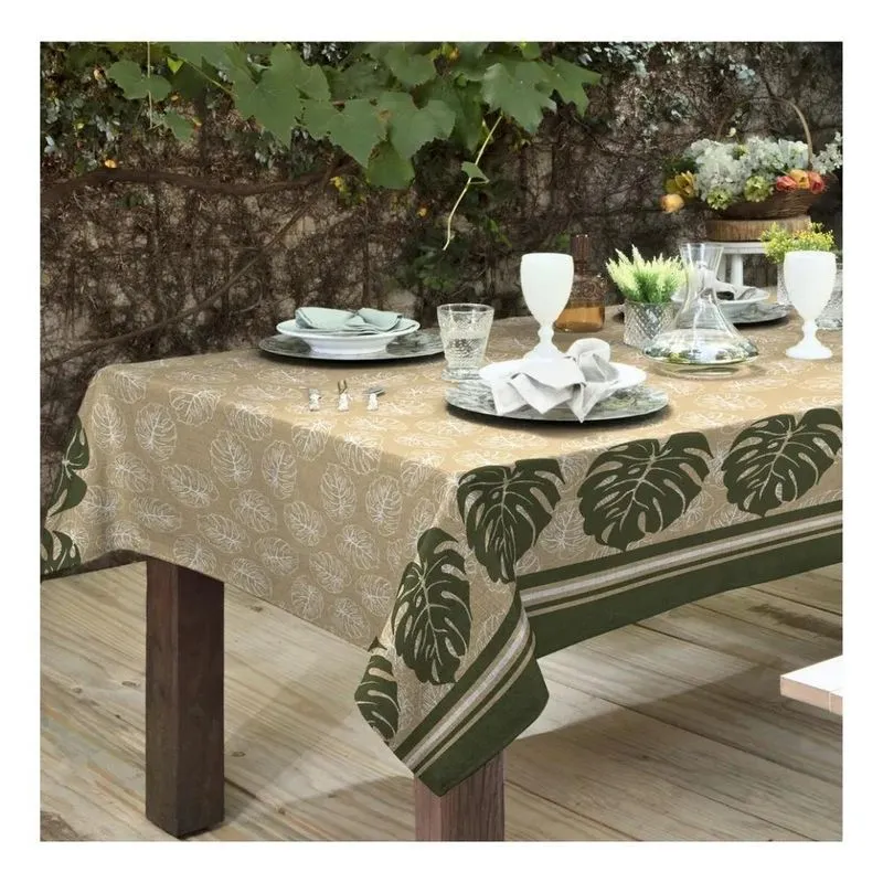 2x Toalha De Mesa 6 Lugares Retangular Premium Linhão 1,40x2