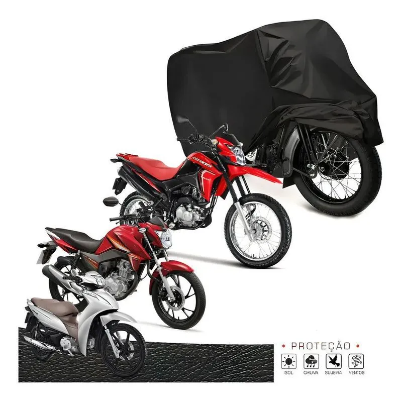 Capa Cobrir Moto Térmica UV Protetora Sol Chuva Impermeável