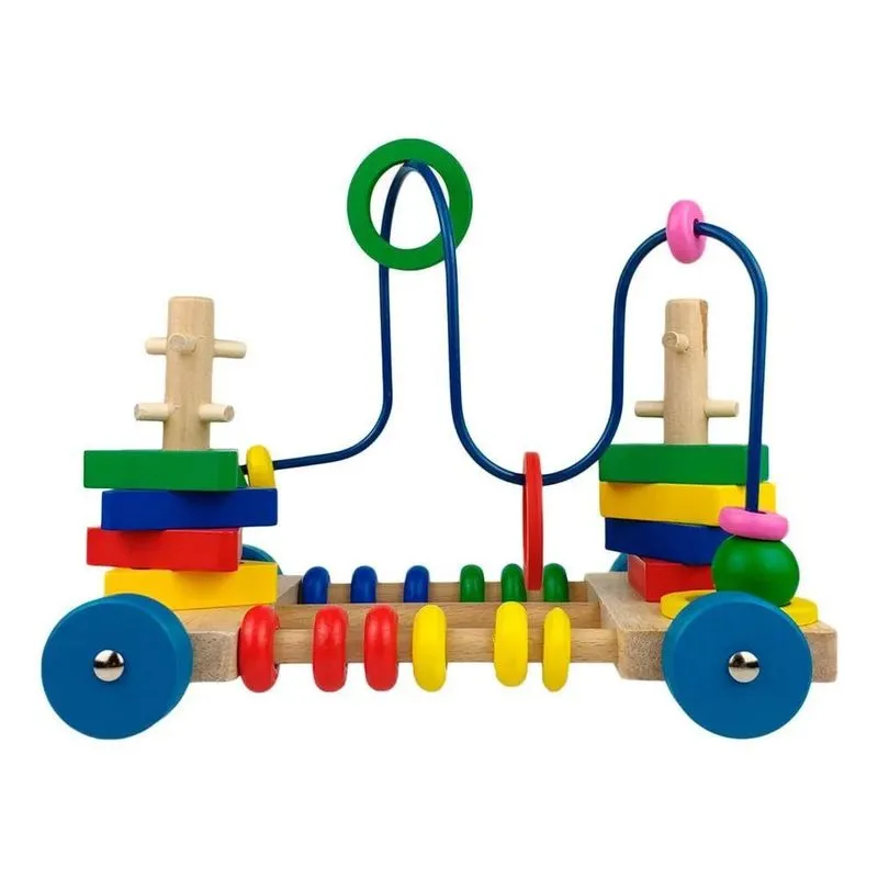 10x Carrinho Montanha Russa Brinquedo Educativo Pedagógico