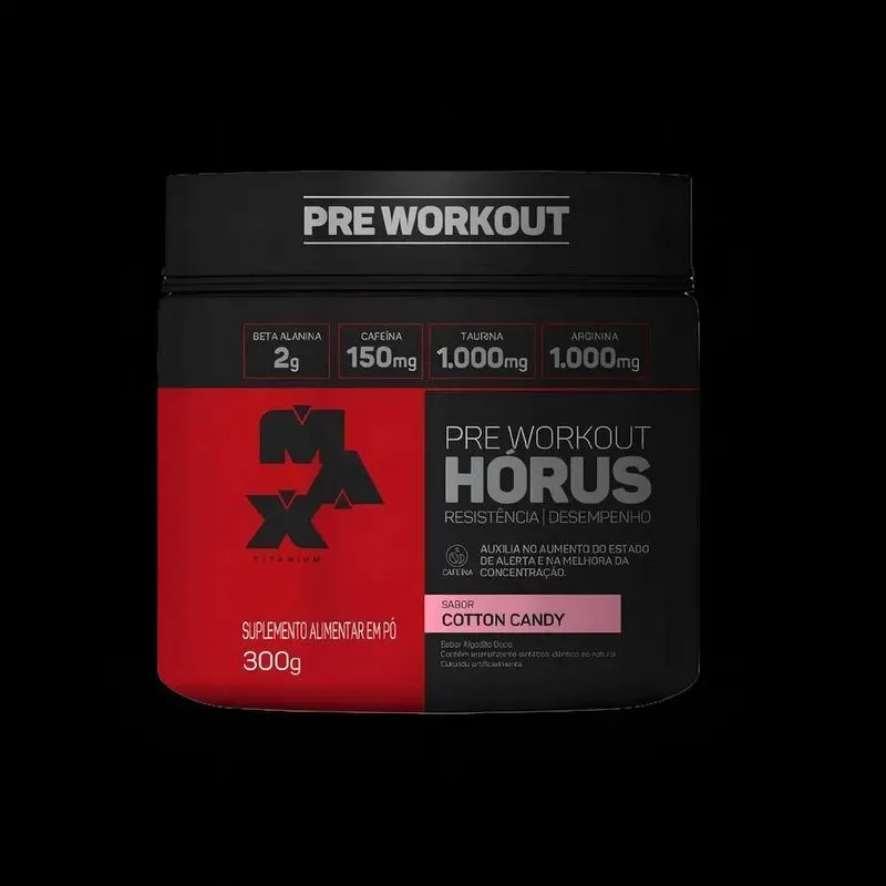 10x Suplemento Em Pó Max Titanium Horus Sabor Cotton Candy