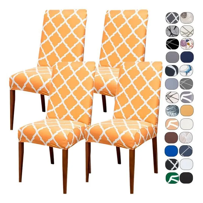 Kit 4 Capa Cadeira Jantar Tecido Importado Mais Re Luxo Bege