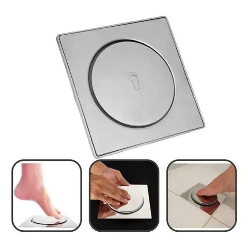10x Ralo Click Dami 15x15 Inteligente Pop Up Inox Oculto In