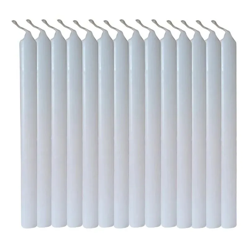 10x Vela Palito Branca 1 Kilo 18cm 100% Parafina Tradiciona
