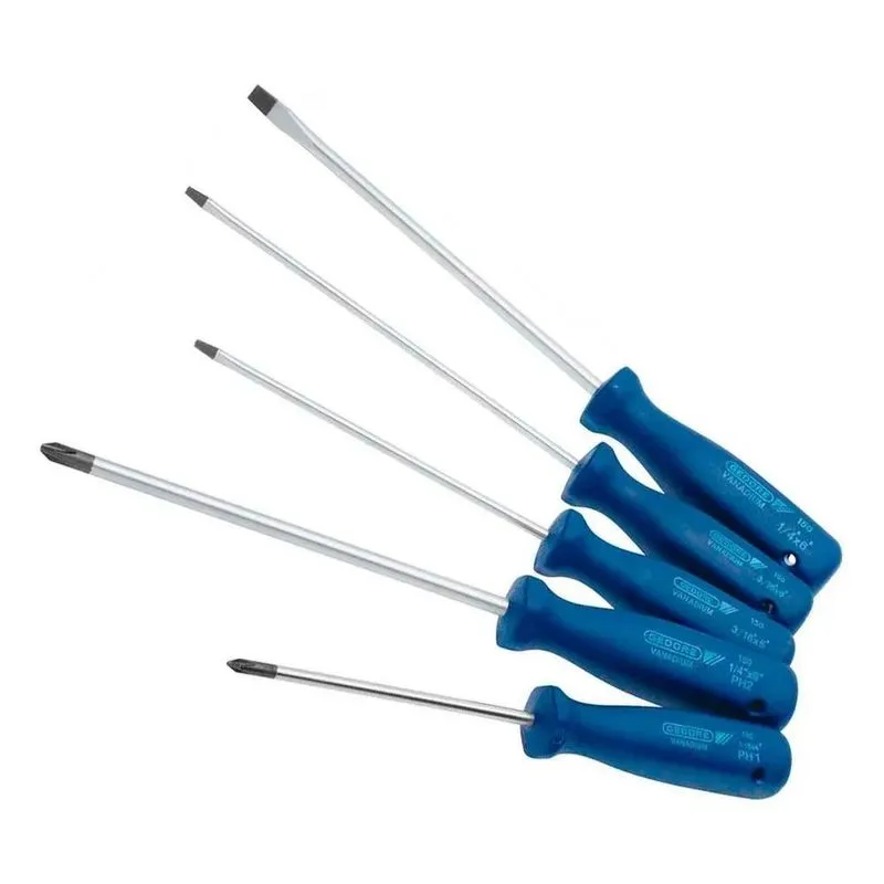 10x Jogo Chave De Fenda Simples E Cruzada 150-160s Gedore