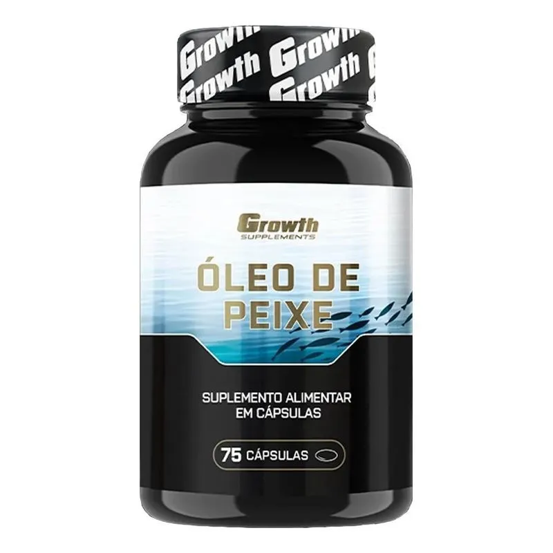 5x Omega 3 Óleo De Peixe 75 Softgel (caps) - Growth Suppleme