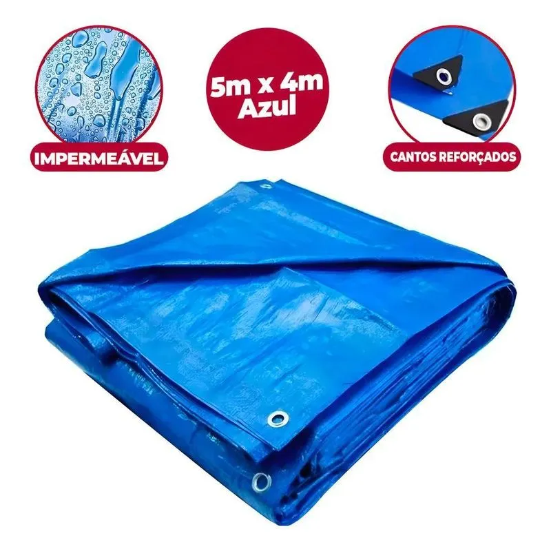 Lona Carreteiro 5x4m Multi Uso 75g/m Impermeável Uv Starfer