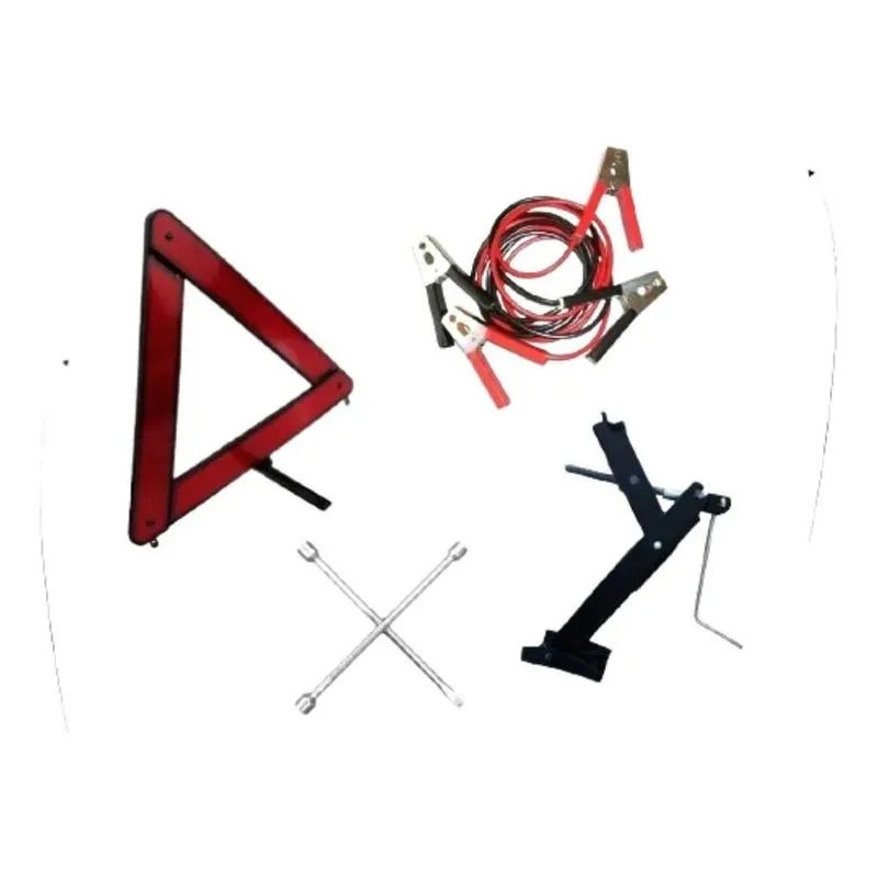 Kit Estepe Macaco Chave De Roda Cabo Chupeta Triângulo Carro