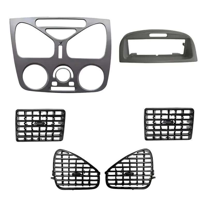 Moldura Palio Fire C/entr Ar +mold Radio+kit Difulsor De Ar