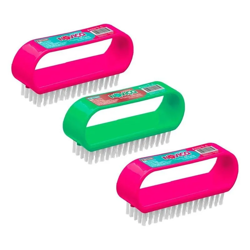 5x Kit 3 Escovinhas Limpeza Delicada Escova Limpa Roupa Sapa