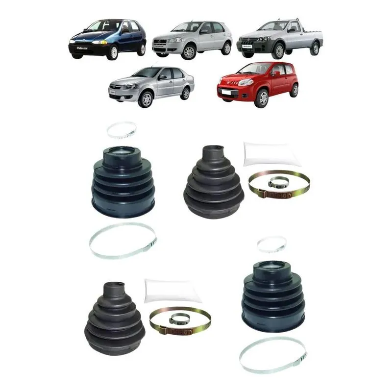 10x Kit Coifa Homocinética Roda Cambio Palio Uno Strada Sie