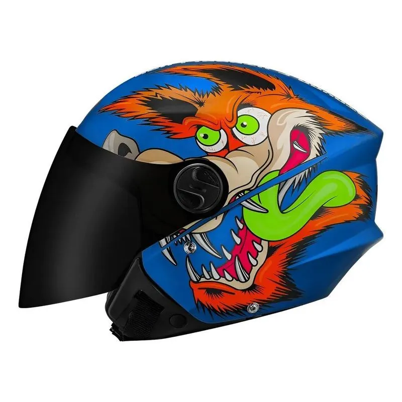 Capacete Protork New Liberty Three Coyote Fosco Viseira Preto