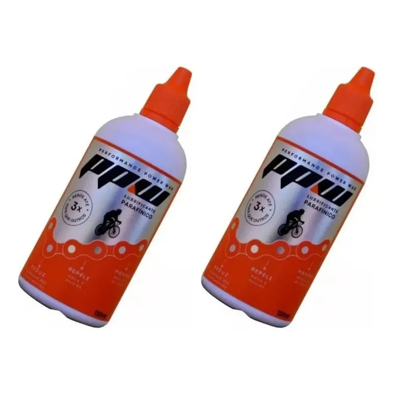 2 Lubrificantes Parafinico Bicicleta Cera Ppw 120ml