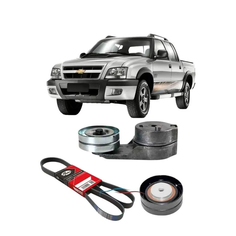 Kit Polia Alternador Tensor Correia Chevrolet S10 Mwm 2.8