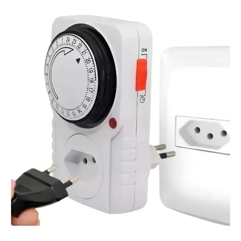 5x Timer Temporizador Analógico 24 Horas 110/220v - Gc M. F