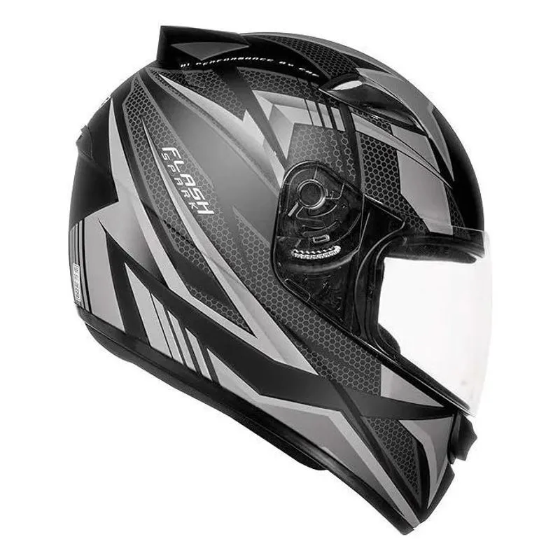 Capacete Para Moto Integral Ebf Capacetes New Spark Azul 5