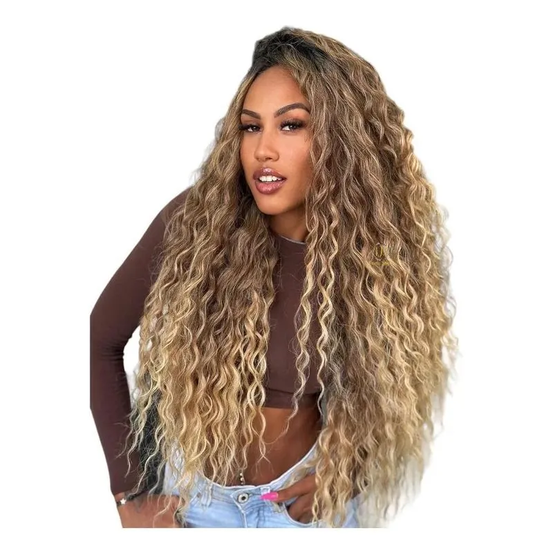 3x Cabelo Cacheado Bio Fibra Anjo Plus Morena Iluminada 320g