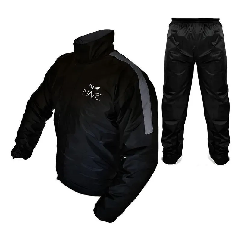 Roupa Capa De Chuva Moto Motoqueiro Nylon Preto/Azul EXG
