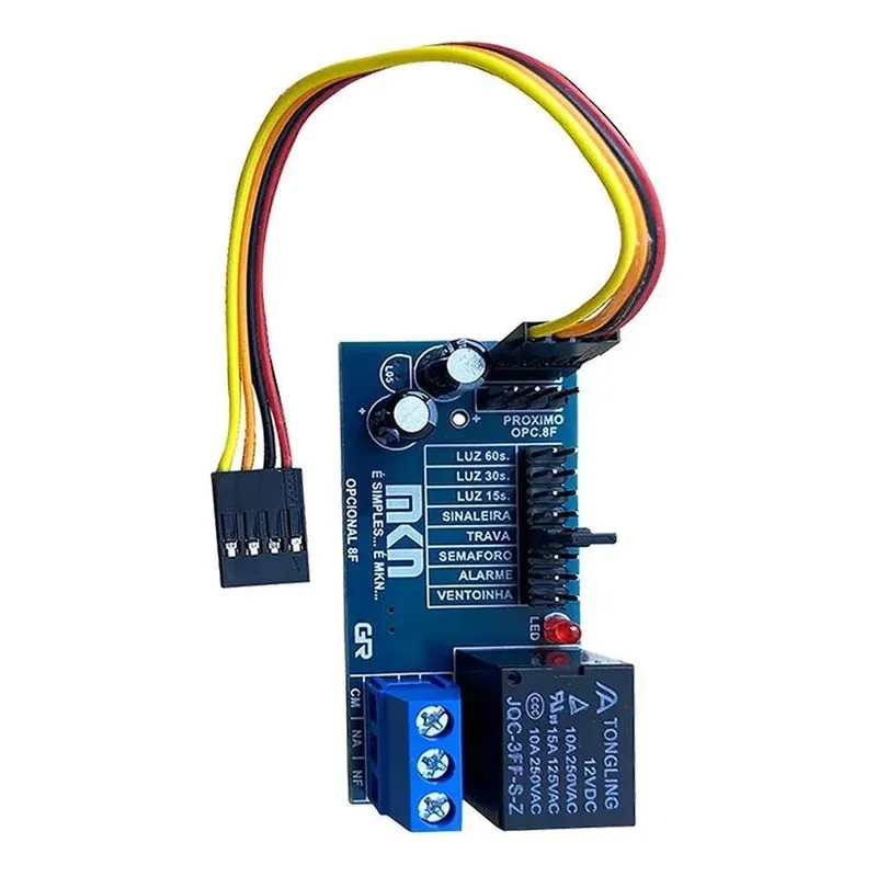 5x Modulo Acoplador 8 Funções Mkn Trava Sinaleiro Garen 8f