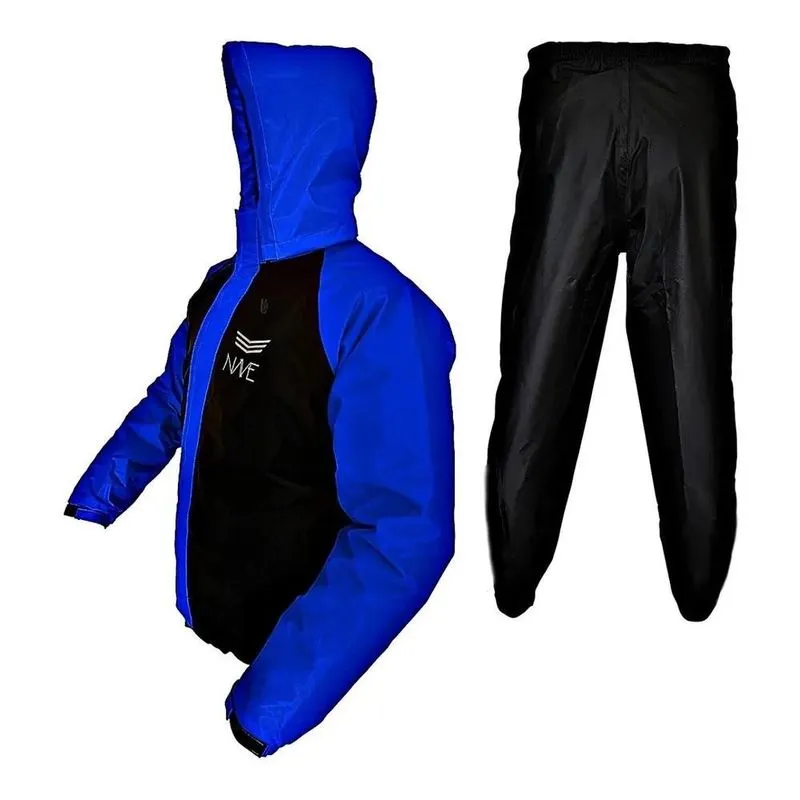 Capa De Chuva Motoqueiro Nylon Emborrachado Vermelho/preto E