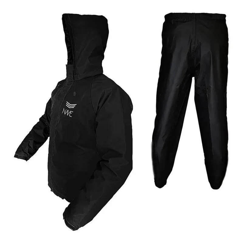 Capa De Chuva Motoqueiro Nylon Emborrachado Bicolor/cinza E