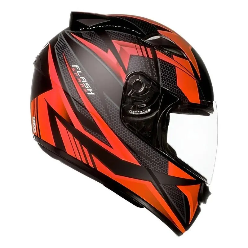 Capacete Motociclista Masculino Preto E Vermelho Fosco 56