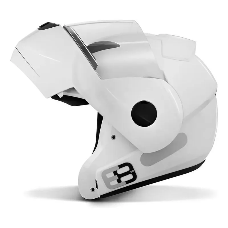 Capacete Articulado Masculino Ebf E8 Solid Br Branco 58 - M