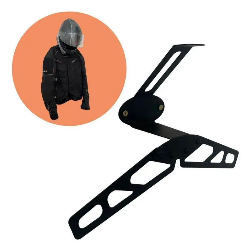 Suporte De Parede Para Capacete Jaqueta Macacão Motociclista