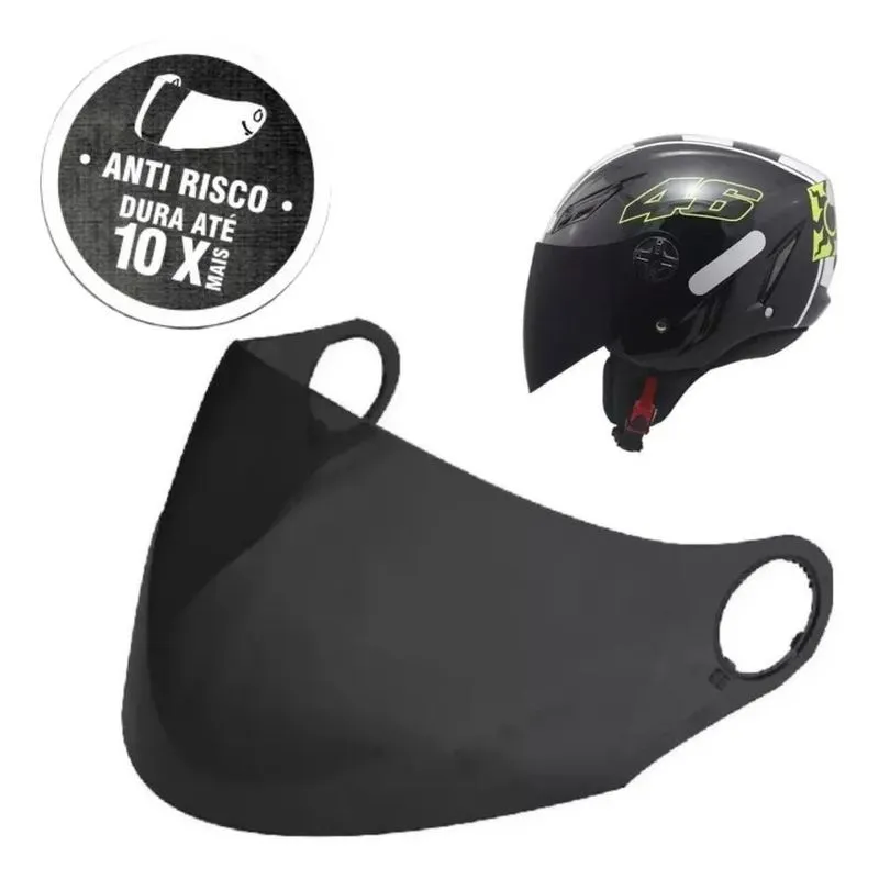 Viseira Antirisco Fumê Para Capacete Agv Blade E Fw3 X Open